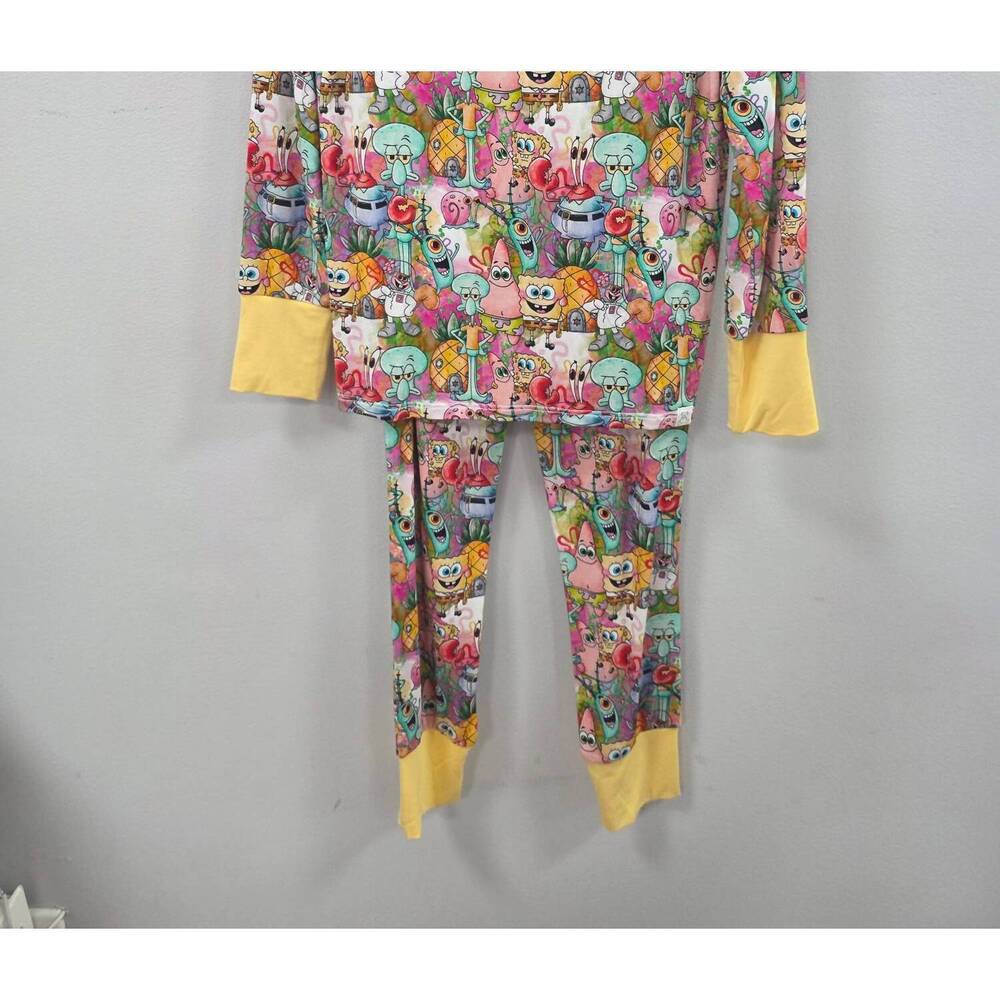 NEW CHARLIES PROJECT kid's spongey long sleeve loungewear set in multi